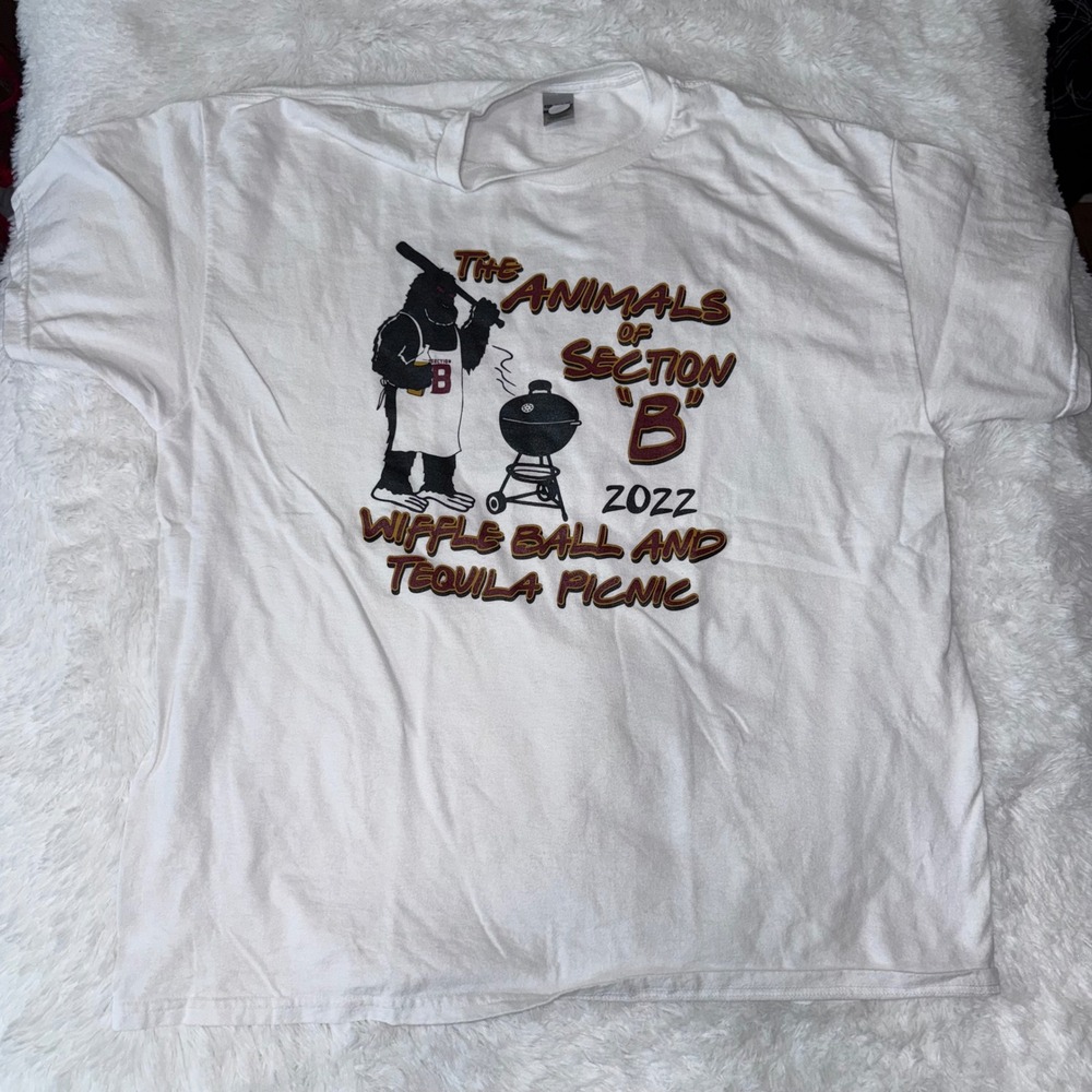 Animals of Section B Florida state Tequila Picnic White‎ Graphic T Shirt XL fsu